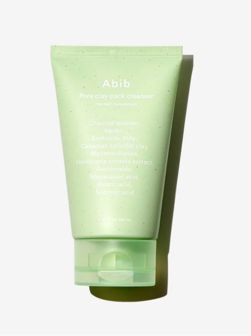 Abib Pore Clay Pack Cleanser Heartleaf Charcoal Foam 120 mL